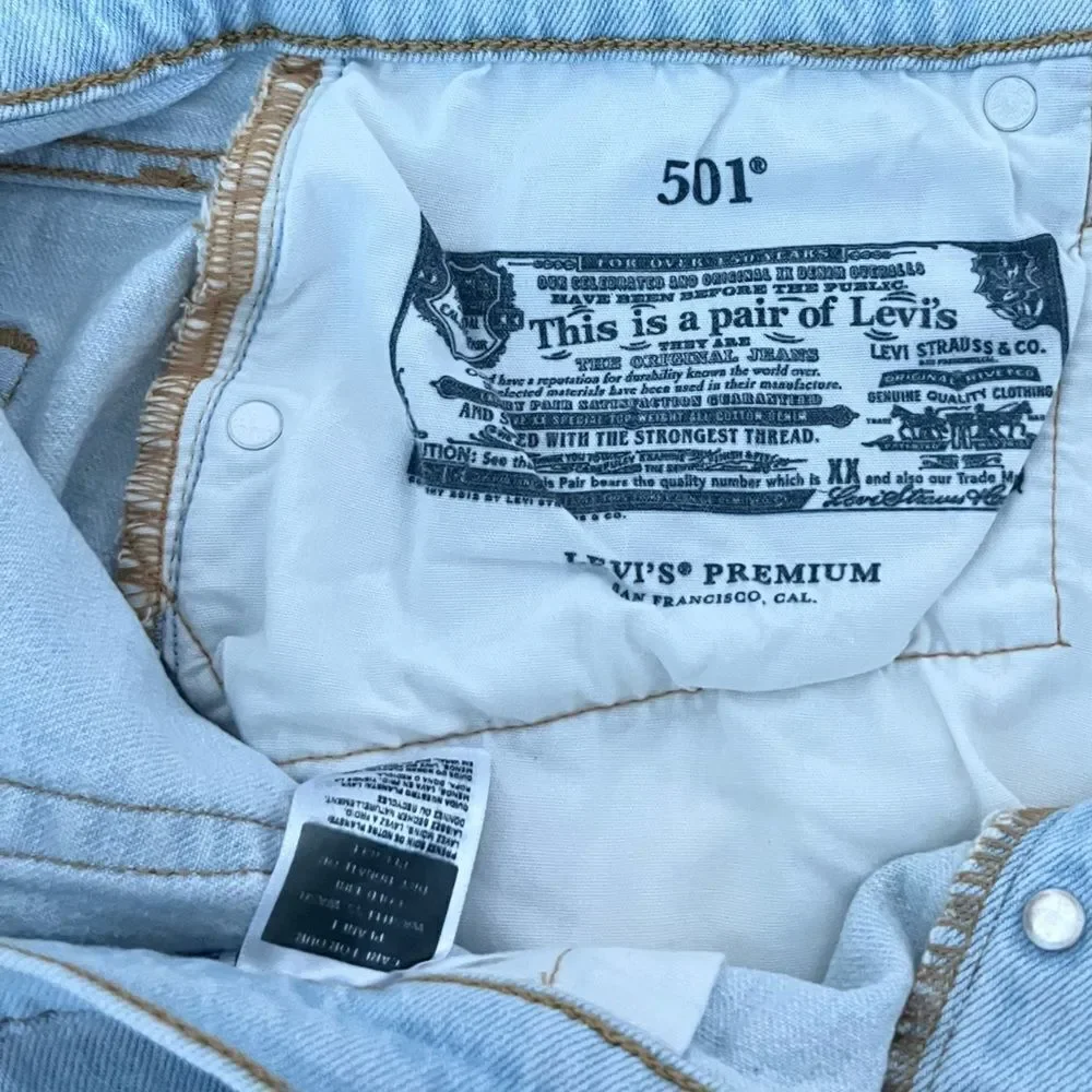 Levi’s 501 Mid Thigh Denim Shorts
